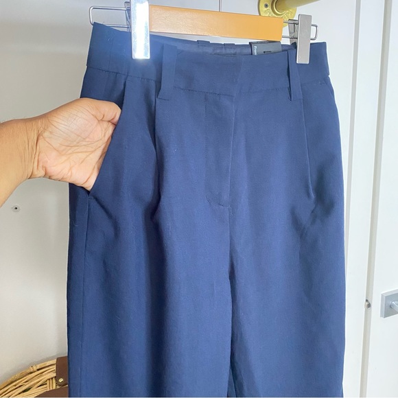 FRANK & OAK - NWT Navy Amelia Balloon Fit Pants - size 2 - Picture 11 of 16